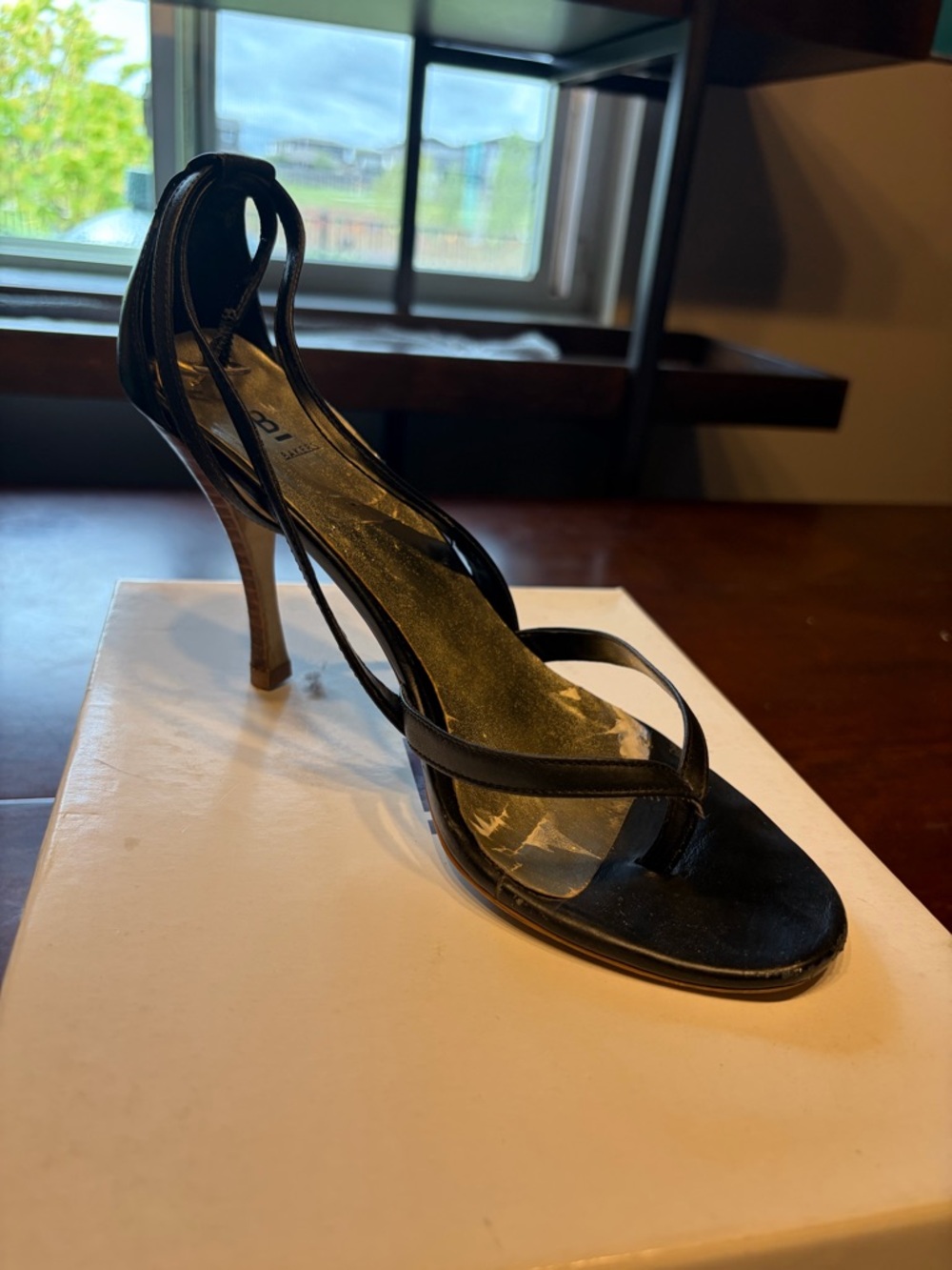 Bakers Nila Black Strappy High Heel Sandals